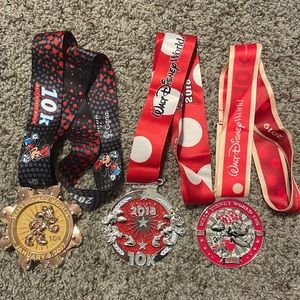 Rundisney 10k medals year 2017, 2018, 2019 perfect condition